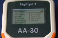 RIGEXPERT AA-30 Analizator antenowy widok menu głównego